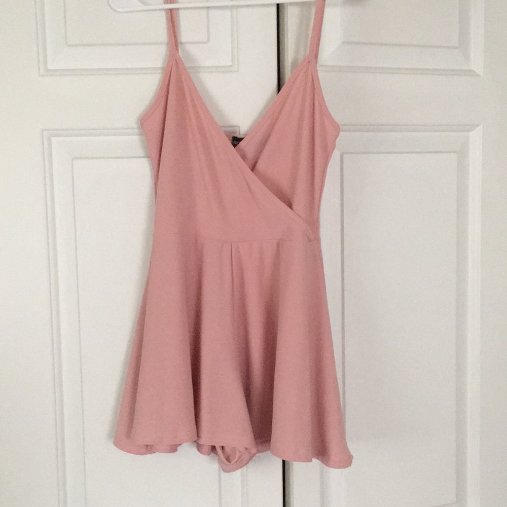 Pale pink romper